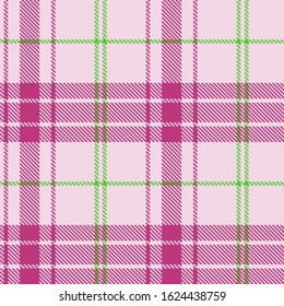 Vector seamless decorative checkered pattern, modern style madras