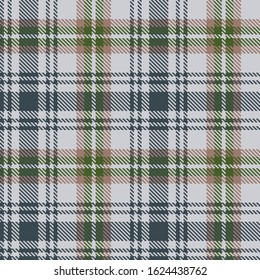 Vector seamless decorative checkered pattern, modern style madras