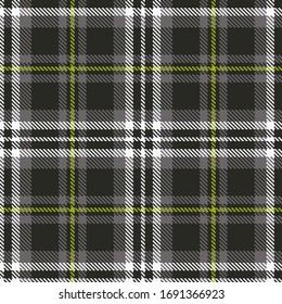 Vector seamless decorative checkered pattern tartan