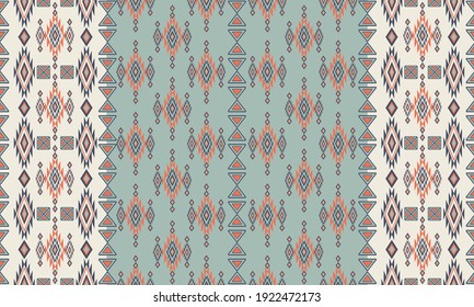 Vector seamless decorative ethnic pattern. American indian motifs. Design for background,carpet,wallpaper,clothing,wrapping,Batik,fabric,Vector illustration.embroidery style.