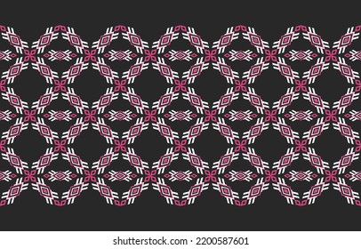 Vector seamless decorative ethnic pattern colorfull geometric.American indian motifs. Design for background,carpet,wallpaper,clothing,wrapping,Batik,fabric,pillow,Vector illustration.embroidery style.