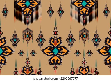Vector seamless decorative ethnic pattern. 
American indian motifs. Design for background,
carpet,wallpaper,clothing,wrapping,Batik,fabric,
Vector illustration.embroidery style.
