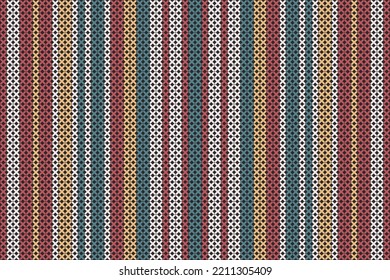 Vector seamless decorative ethnic pattern colorful geometric.knitting. knitwear for background,carpet,wallpaper,clothing,wrapping,Batik,fabric,pillow,Vector illustration.embroidery style.