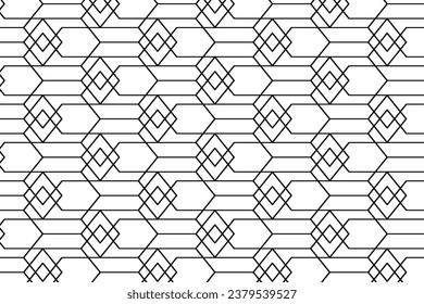 Vektornahtlose, dekorative geometrische Formen, Musterhintergrund	