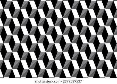 Vector seamless decorative geometric shapes pattern background	