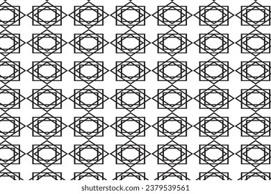 Vektornahtlose, dekorative geometrische Formen, Musterhintergrund	