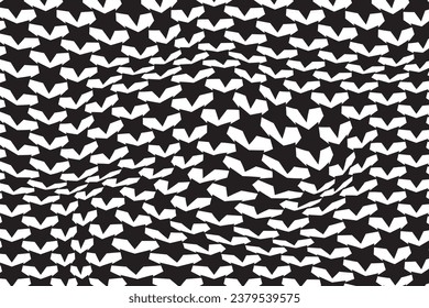 Vector seamless decorative geometric shapes pattern background	