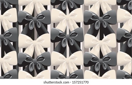 vector seamless decorative pattern with bows