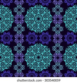 Vector Seamless decorative pattern in oriental style illustration