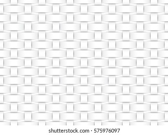 Vector seamless decorative pattern of white matting paper strips.