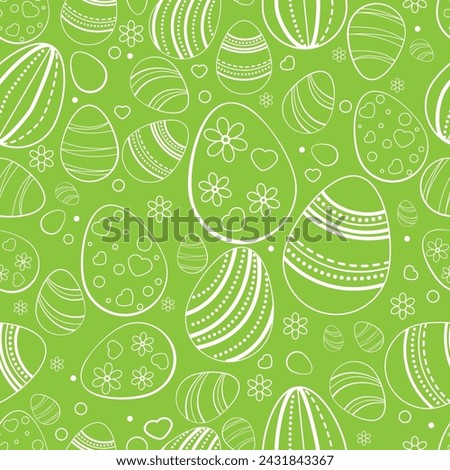 Similar – Image, Stock Photo Easter eggs with delicate gypsophila in a wooden basket