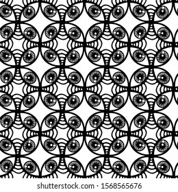 vector seamless design. beautiful abstract eyes with long eyelashes. repeating pattern