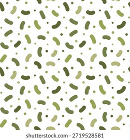 Diseño sin costuras de Vector con probióticos y prebióticos. Patrón de microflora ideal para fondos de Fondo de pantalla de repetición
