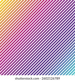 Vector seamless diagonal stripe pattern. Geometric colorful diagonal striped background.