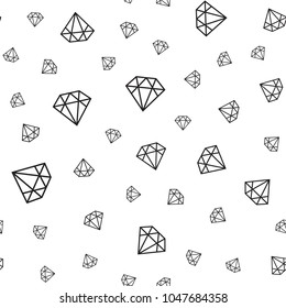 Vector seamless diamonds pattern, luxury theme background.