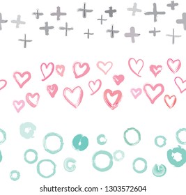 Vector seamless doodles style pattern  for paper, textile, handmade decoration, scrap-booking, polygraphy, t-shirt, cards. - Vector