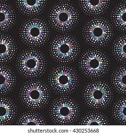 Vector seamless dot pattern. Abstract geometric background