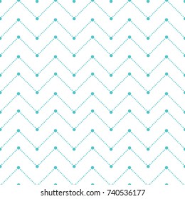 Vector seamless dot pattern. Abstract turquoise geometric background