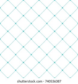 Vector seamless dot pattern. Abstract turquoise geometric background