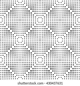 Vector seamless dot triangle pattern. Abstract geometric background