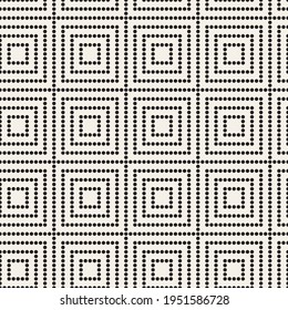 Vector seamless dotted lines pattern. Modern stylish abstract halftone texture. Repeating geometric tiles from striped elements