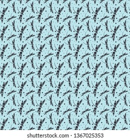 Vector Seamless Dragonfly Pattern with colorful circles.Perfect for postcards, greeting cards, wedding invitations