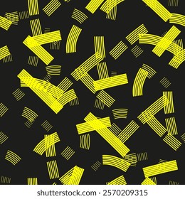 Vector seamless drawing. Modern, stylish texture. Geometric striped ornament. Monochrome geometric braids