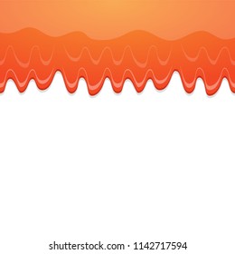 Vector seamless dripping honey on white background. Eps10. RGB. Global colors