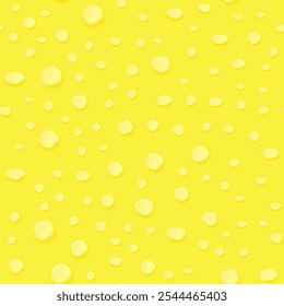 motif harmonieux de gouttes d'Image vectorielle sur fond jaune.