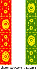 vector seamless easter borders