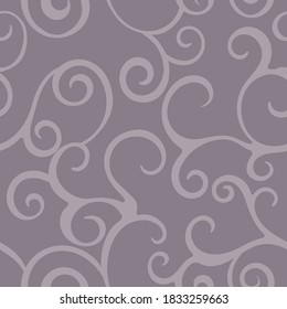 Vector seamless elegant pattern with curve lines