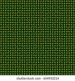 Vector seamless elements for design. Islamic card background. Eastern gold on a green background. Golden grid in oriental style.