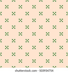 Vector seamless embroidery pattern. Christmas knitted background