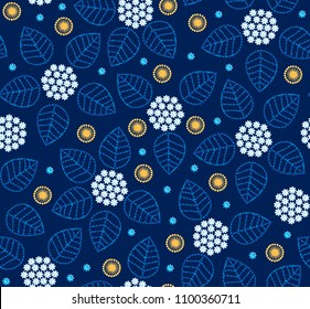 Vector seamless embroidery pattern, decorative textile ornament, pillow or bandana decor. Bohemian handmade style background design.