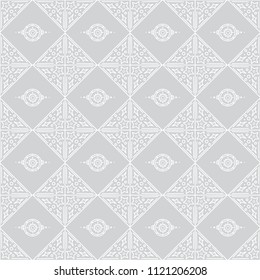 Vector seamless endless pattern. Minimalistic style background. Abstract design, perfect for fabric, wallpaper, paper print. Damask pattern, abstract  square elements 