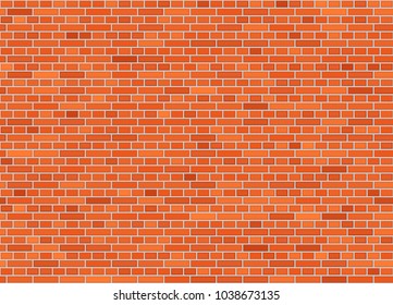 Vector seamless english bond brick wall texture