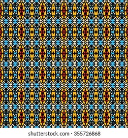 Vector seamless ethnic abstract pattern. Endless geometric wallpaper background.