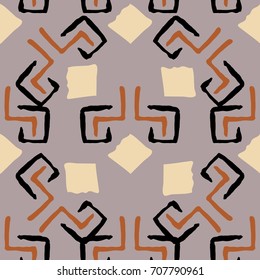 Vector seamless ethnic pattern.