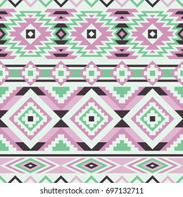 Vector Seamless Ethnic Pattern. Geometric Design. Can be used for textile, backgrounds, web, wrapping paper, package etc.