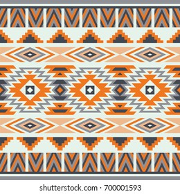 Vector Seamless Ethnic Pattern. Geometric Design. Can be used for textile, backgrounds, web, wrapping paper, package etc.