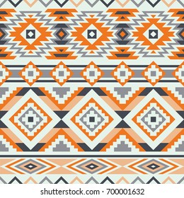 Vector Seamless Ethnic Pattern. Geometric Design. Can be used for textile, backgrounds, web, wrapping paper, package etc.