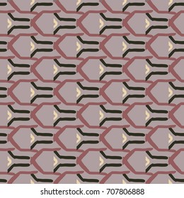 Vector seamless ethnic pattern. Paints of the earth in ethnic patterns.