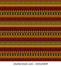 Vector Seamless Ethnic Pattern, seamless pattern in swatch menu, all brushes included, you can create your own pattern
