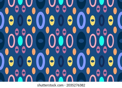Vector seamless ethnic pattern. Tribal and geometric motifs. Vintage decorative ornament element texture print for textile, fabric, paper, tile,  wallpaper background or web design illustration.