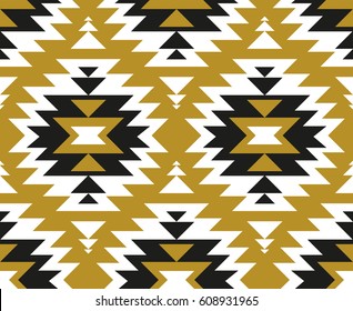 Vector seamless ethnic pattern. Tribal design for wallpaper, wrap paper or fabric. Boho geometric style.