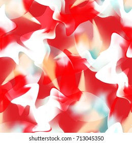 Vector seamless exotic abstract background. Colorfull modern camouflage. Trendy print with elements of digital watercolor art good for fabrics, cloths, sportswear, wallpaper, banners, advertisements.