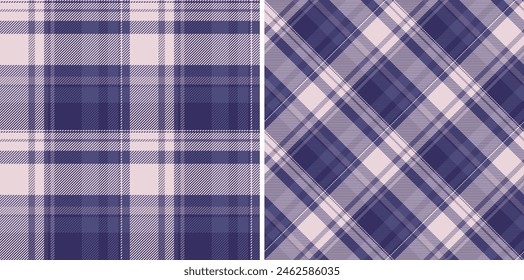 Vector seamless fabric of texture pattern textile with a background plaid tartan check. Set in popular colours for apartment decor ideas.