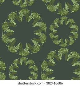 vector seamless feathers