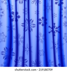 Vector seamless with filigree snowflakes for design Christmas backgrounds on textile.