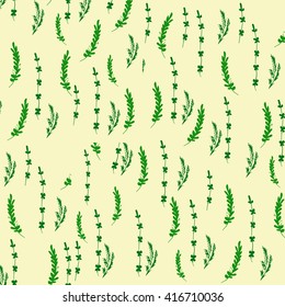 Vector seamless flat spicy pattern. Food theme, wrapping paper decoration, catering and cafe wallpaper, stationery illustration.